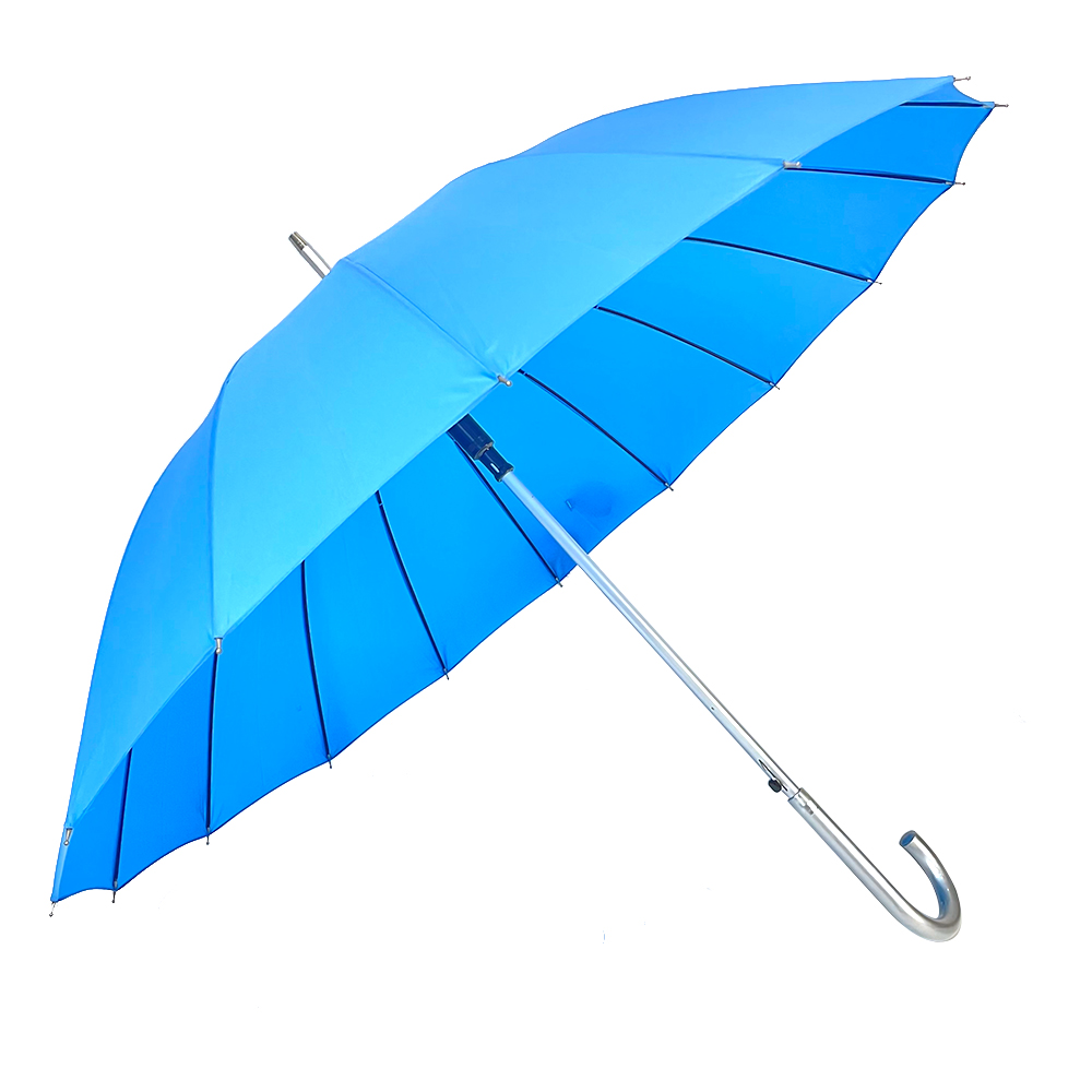 OVIDA 23palcový 16 žebrový deštník Hliníková násada a rukojeť Moderní horký deštník