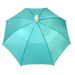 مظلات الأكواب شبه الأوتوماتيكية من Ovida مع مظلة قماش حريري فائقة المقاومة للماء بطباعة شعار العميل بمظلة خضراء