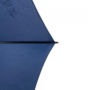 Ovida Paraugas especial con asa en forma de C, 23 polgadas, 8 costillas, marco resistente, azul escuro