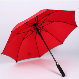 Ovida Awtomatiku Miftuħ Custom Logo Prints Fiber Windproof Sturdy Stick Umbrella