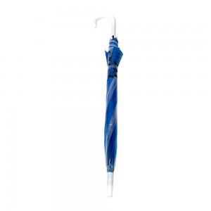 OVIDA POE PVC Umbrella Blue and White Clear Transparent Umbrella Creative at Colorful