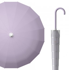 OVIDA 23 inç 16 kaburga rüzgar geçirmez şemsiye lüks ve modern moda fincan şemsiye