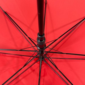 OVIDA 23 colių metalinio rėmo pigus raudonas reklaminis skėtis