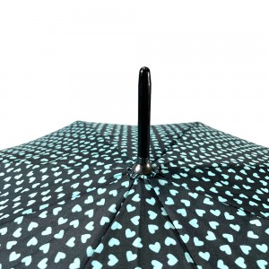 OVIDA 23-дюймовый зеленый прямой зонт с изогнутой ручкой и 8 ребрами