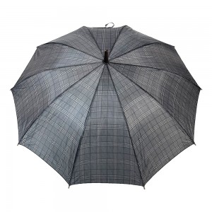 OVIDA 23-palcový kovový rám s rovným dáždnikom s drevenou rúčkou