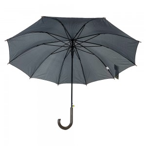 OVIDA Hot Selling Metal Frame Wood Crook Handle Promotional Umbrella