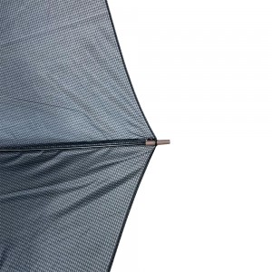 OVIDA Black Fabric Metal Frame Wood J Shape Handle Promotional Umbrella