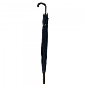 OVIDA OVIDA me kornizë metalike prej pëlhure të zezë Ombrellë promovuese me dorezë J në formë druri