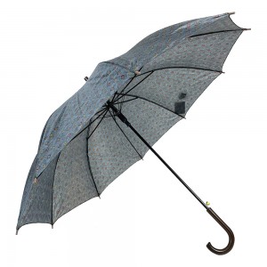 OVIDA 23 Inch 10 Ribs leth-fèin-ghluasadach Open Custom Straight Umbrella