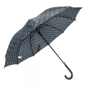 OVIDA 2023 Гаряча пряма парасолька, чорний металевий каркас, рекламна парасолька