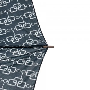 OVIDA 2023 Paraguas recto de venta caliente Paraguas promocional con marco de metal negro