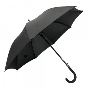 I-OVIDA Windproof Fiberglass Frame Rubber Coating J Shape Handle Umbrella