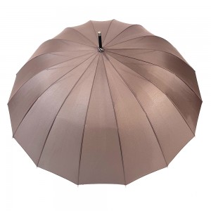ग्राहकाच्या लोगो प्रिंटिंग डिझाइनसह ओविडा 25 इंच सरळ छत्री स्वयंचलित मोठ्या आकाराची क्रुक छत्री