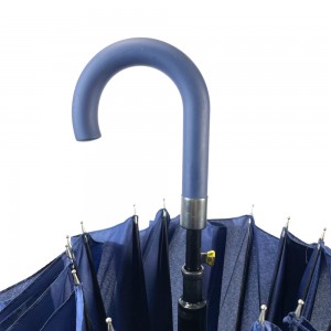 Ovida 25palcový rovný deštník J tvar rukojeti Velký golfový deštník s designem zákazníka