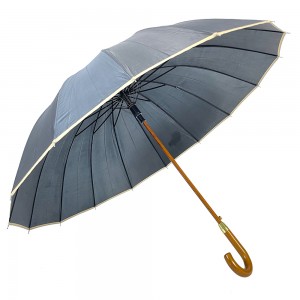 Ovida høykvalitets stor størrelse 25 tommer 16 ribber golfparaply med klientlogodesign Utendørs gave salgsfremmende paraply
