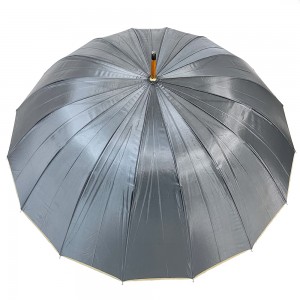 Ovida High Quality Big Size 25 Inch 16 Ribs Golf Umbrella Uban sa mga Kliyente Logo Design Outdoor Gift Promotional Umbrella