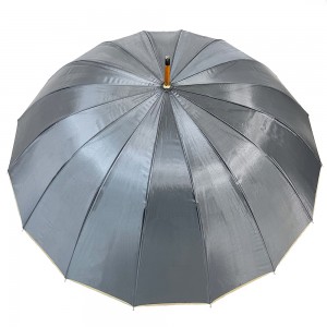 Ovida High Quality Big Size 25 Inch 16 Ribs Golf Umbrella With Clients Logo Design Nwepụta Onyinye N'èzí nche anwụ.