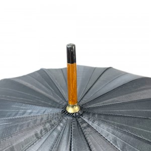 ʻO Ovida High Quality Big Size 25 Inch 16 Ribs Golf Umbrella Me nā mea kūʻai aku Logo Design Outdoor Gift Promotional Umbrella