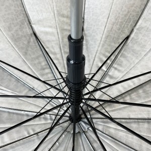Ovida منفرد ڈیزائن کے چیتے پرنٹ سیدھی چھتری کے ساتھ کین غیر پرچی چھتری کے ساتھ سلور کوٹنگ UV تحفظ بیرونی کے لیے