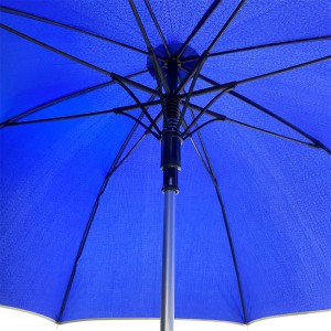 Ovida 27 polegadas 8 costelas guarda-chuva de golfe de tamanho grande aberto automaticamente com alça macia eva com tubulação macia para guarda-chuva externo de presente de negócios