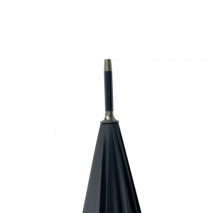 Payung golf tersuai promosi Ovida 27 inci 16 rusuk saiz besar payung golf lurus dengan pemegang kayu berkualiti tinggi