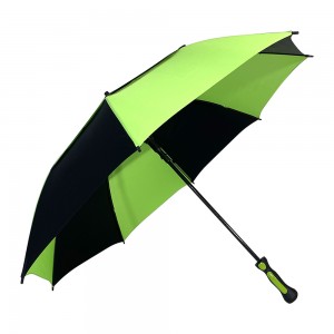 Ovida Meerkleurige Extra Grote Golf Rechte Paraplu Dubbele Luifel Geventileerde Winddichte Automatische Open Stok parasols voor heren