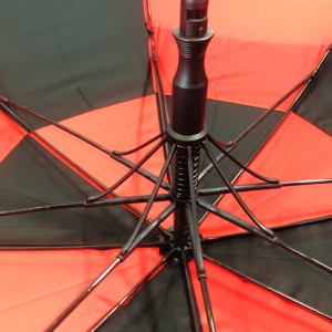 Ovida Fashion маладыя парасоны оптам Вялікі аўтаматычны падвойны вентыляцыйны навес Ветраахоўны парасон для гольфа са шклотканінай рамы