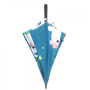 Ovida digitálisan nyomtatott aranyos maci design üvegszálas kerettel szélpofa szép gumi bevonatú fogantyú nagy méretű pár esernyő