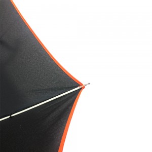 Ovida promóciós egyedi nyomtatott nagykereskedelmi tömeges esernyő 27 hüvelykes üvegszálas egyenes, automatikus nyitott golf esőernyő, ajándék szivárvány esernyő
