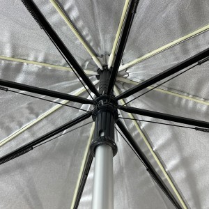 Ovida 27palcový větruodolný skleněný laminát Promotion Golf Velký deštník Zakázkový rovný golfový deštník s potiskem loga