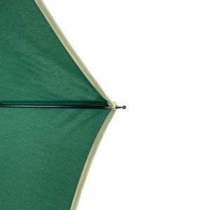 Anúncios promocionais baratos de fábrica Ovida logotipo personalizado verde sólido 190 t tecido pongee guarda-chuva de golfe resistente ao vento