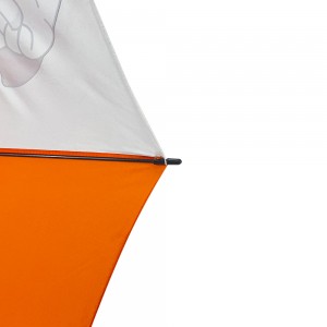 Harga pabrik grosir payung Ovida panjang pegangan PU cetak logo payung lurus tahan angin dan air murah untuk dijual