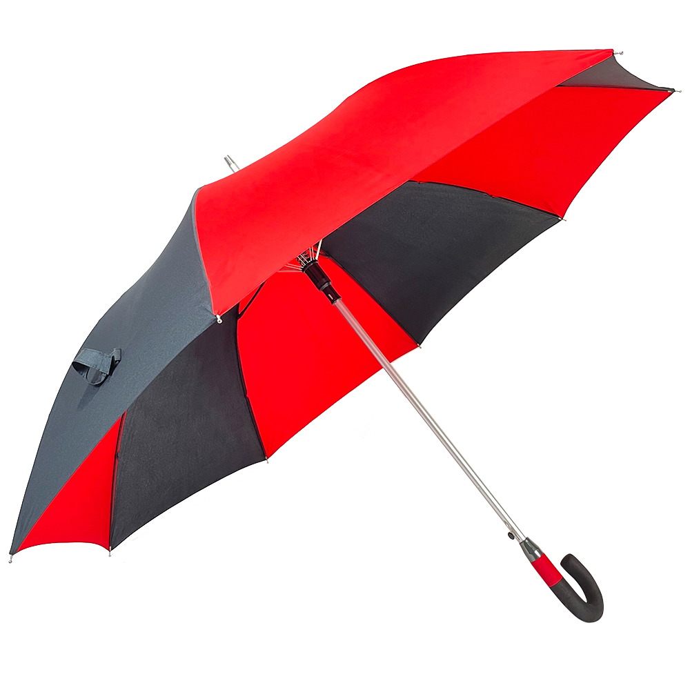 Ovida China factory wholesale 120cm EVA handle color frame automatic big large straight storm golf umbrella with logo prints