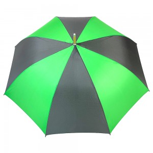 Bingkai gentian kaca warna Ovida dan aci pemegang bentuk wondpoof J yang kuat payung golf diperibadikan dengan cetakan logo