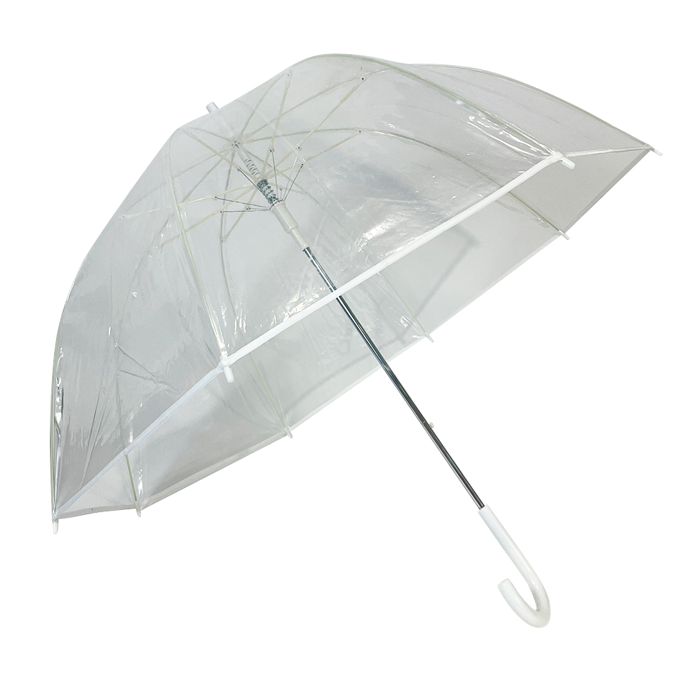 OVIDA Waterproof Promotion Gift PVC Umbrellas Straight See Through Dome Shape Transparent Plastic Clear Poe Bubble Auto Open Stick Umbrellas Featured Image