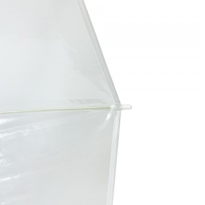 OVIDA Αδιάβροχη Προώθηση Δώρο Ομπρέλες PVC Straight See Through Dome Σχήμα Διαφανές πλαστικό Clear Poe Bubble Auto Open Stick Ομπρέλες