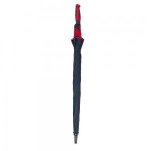 Ovida Paraguas de golf de calidad de lujo con ribete rojo Paraguas extra grande de gran tamaño 190t pongee waterpoor a prueba de viento Paraguas con logotipo personalizado