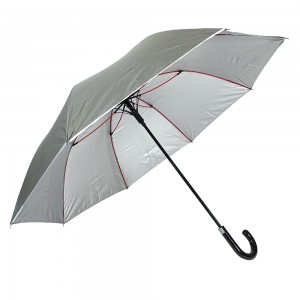 Ovida Stick Umbrella Getah Crook Handle Payung Dengan Logo Customized Umbrellas Salutan UV