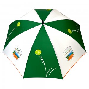 Ovidi golf kišobran zeleno-bijeli višebojni štap sa automatskim otvaranjem otporan na vjetar jaka kvaliteta torba za nošenje kišobrani