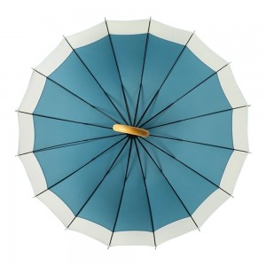 Ovida 16K Curved Handle Umbrella Rein Mannen Dames Fersterke Windproof Golf Lange Umbrellas Japanske styl Ferfrissende Jongen Famkes Umbrella