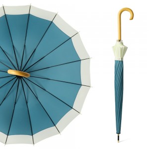 Ovida 16K изогнутая ручка зонтик дождь мужчины женщины усиливают ветрозащитный гольф длинные зонтики японский стиль освежающий мальчик девочки зонтик