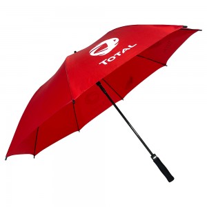 Ovida Rüzgar Geçirmez Fiberglas Kaburga ipek kumaş Tam Otomatik klasik logo baskı düz renk iş şemsiyeleri
