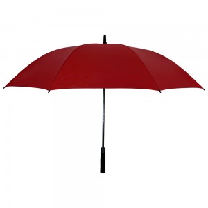 Ovida 27 Zoll 8 Rippen Vollglas-Golfschirm für Werbelogo, maßgeschneiderter Regenschirm, Silberbeschichtung