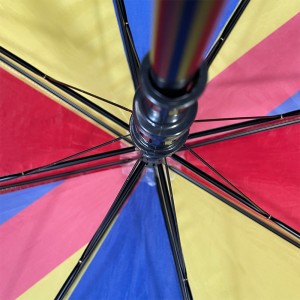 Ovida 27 inch Golf Umbrella Color Splicing Fabric Cum Customized Logo Printing EVA Soft Handle