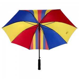 Ovida 27 inch Golf Umbrella Color Splicing Fabric Na May Customized Logo Printing EVA Soft Handle