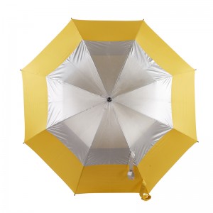Ovida Hand Opening Custom Straight Handle Umbrella Double Airvented Golf Umbrella