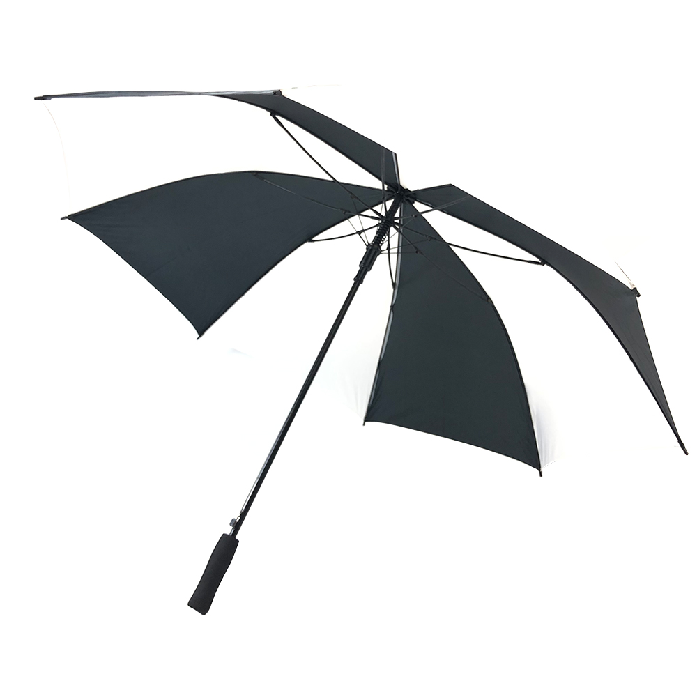 „Ovida“ 60 colių „Inversion Smart Windproof“ reklaminės spalvos, tinkančios tiesios lietaus golfo skėtis reklaminei dovanai