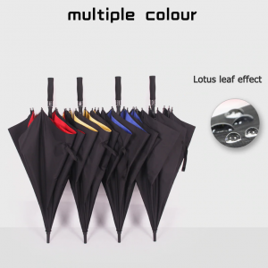 Ovida Factory Umbrella Manufacturer Stronger Wind Resistant წყალგაუმტარი ხარისხის მდიდრული ორი ფენა გოლფის ქოლგები