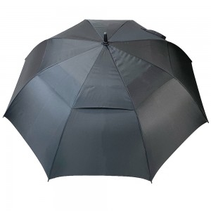 Ovida Fashion Heavy Duty Grande ombrello impermeabile Promozione Apertura automatica Logo personalizzato Grande ombrello da golf antivento in tessuto a doppio strato UV