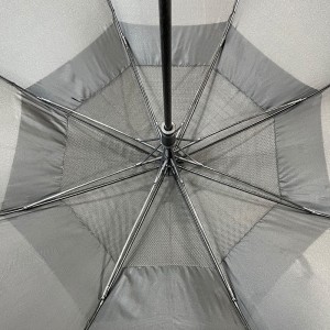 Ovida 60 Zoll Bogen Loft Ventiléiert mat Mesh Giveaways Reklammen Benotzerdefinéiert Logo Golf Regenschirm